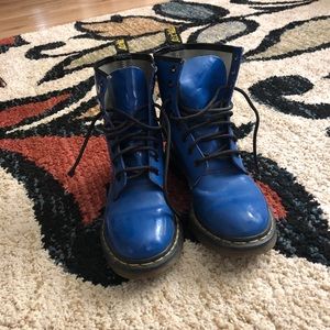 Blue Dr. Marten Boots